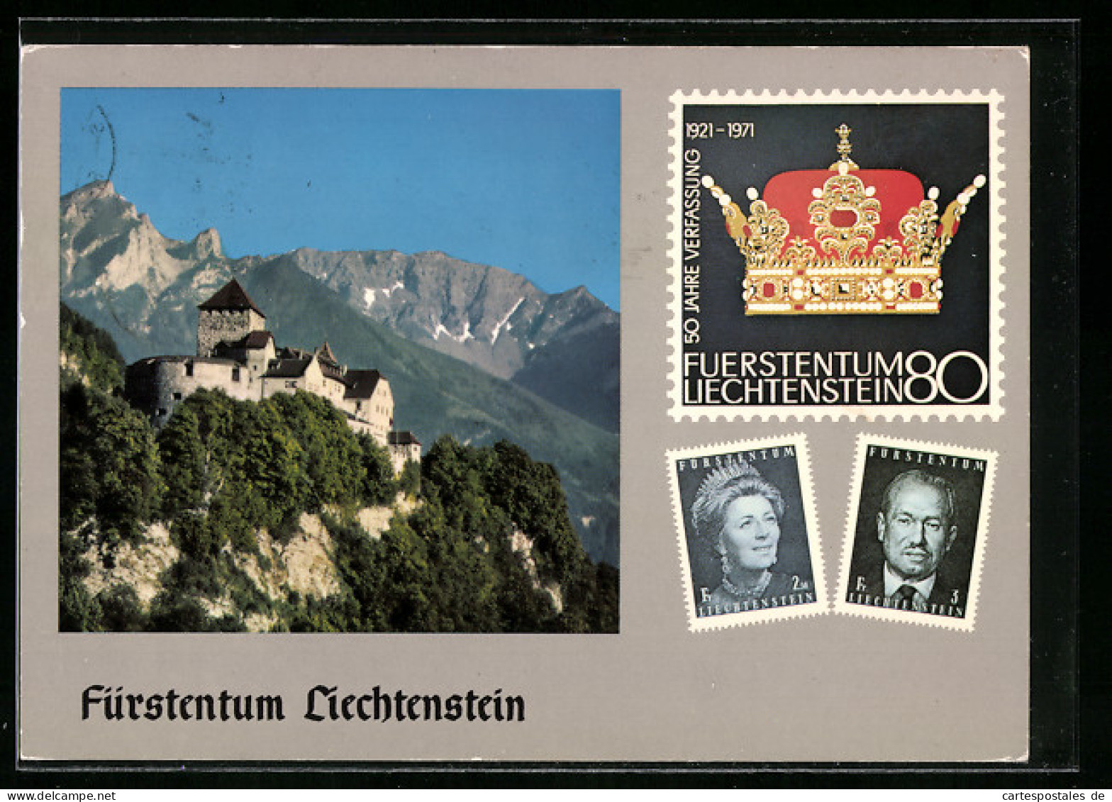 AK Vaduz, Schloss, Residenz Des Regierenden Fürsten V. Liechtenstein  - Liechtenstein