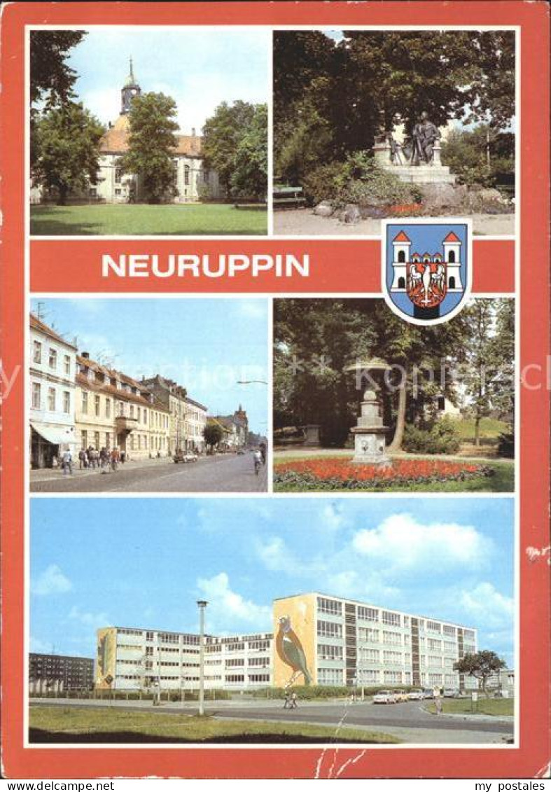 72370873 Neuruppin Fontanedenkmal Karl-Marx-Strasse Tempelgarten Neuruppin - Neuruppin