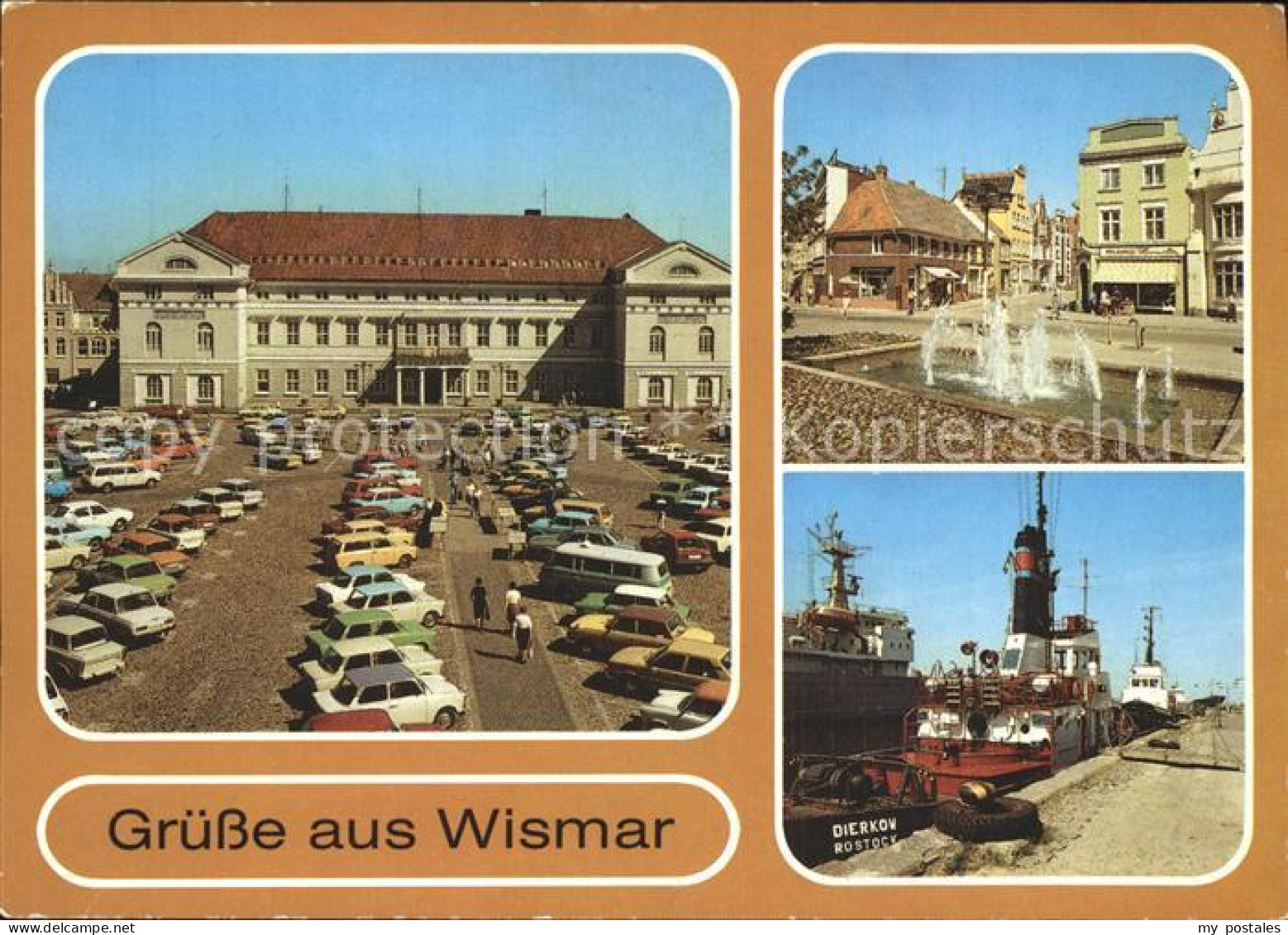 72370758 Wismar Mecklenburg Marktplatz Rathaus Wasserspiel Kraemerstrasse Schlep - Wismar