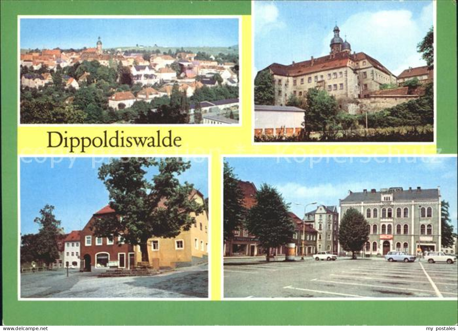 72370611 Dippoldiswalde Osterzgebirge Teilansicht Schloss Karl Marx Platz PdF Di - Dippoldiswalde