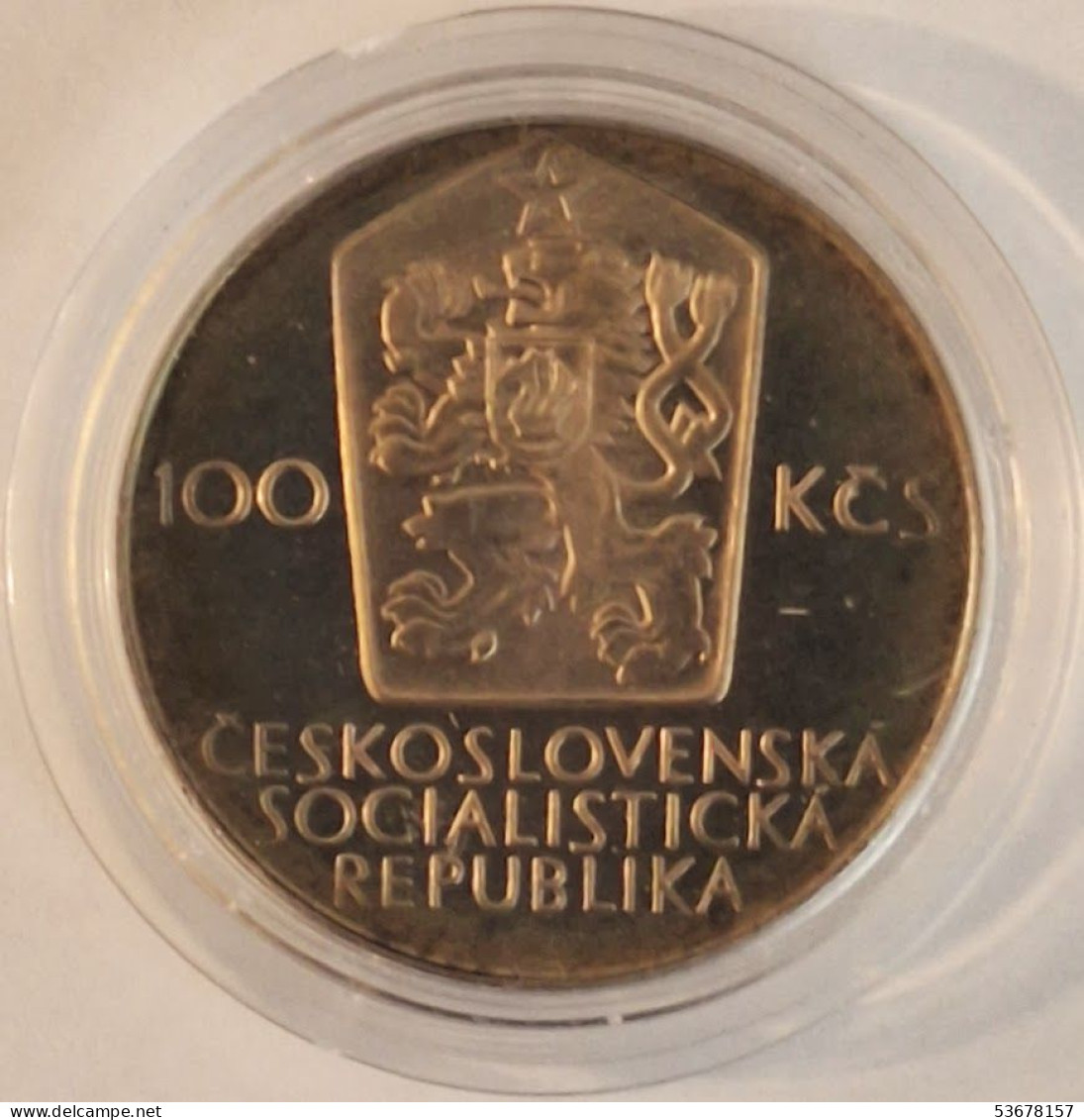 Czechoslovakia - 100 Korun 1980 Proof, 5th Czechoslovakia Spartakiade, KM# 101, Silver (#3712) - Tchécoslovaquie