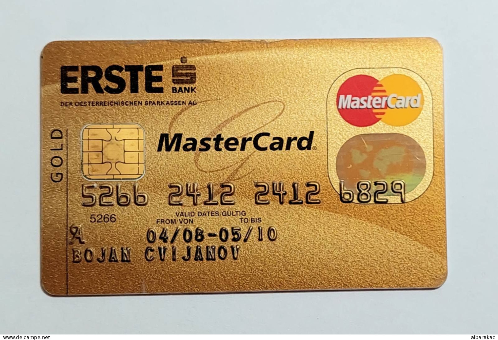 Gold Master Card Erste Bank Austria , A Sign Premium 5/10 - Geldkarten (Ablauf Min. 10 Jahre)