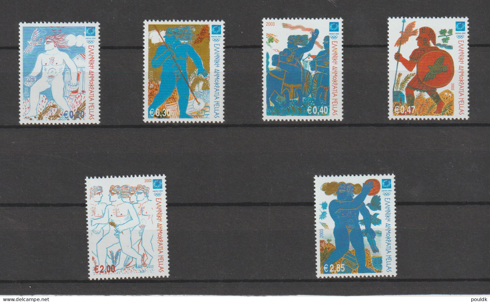 Greece 2004 Olympic Games Athens Set W/6 Stamps MNH/**. Postal Weight Approx 99 Gramms. Please Read Sales - Sommer 2004: Athen