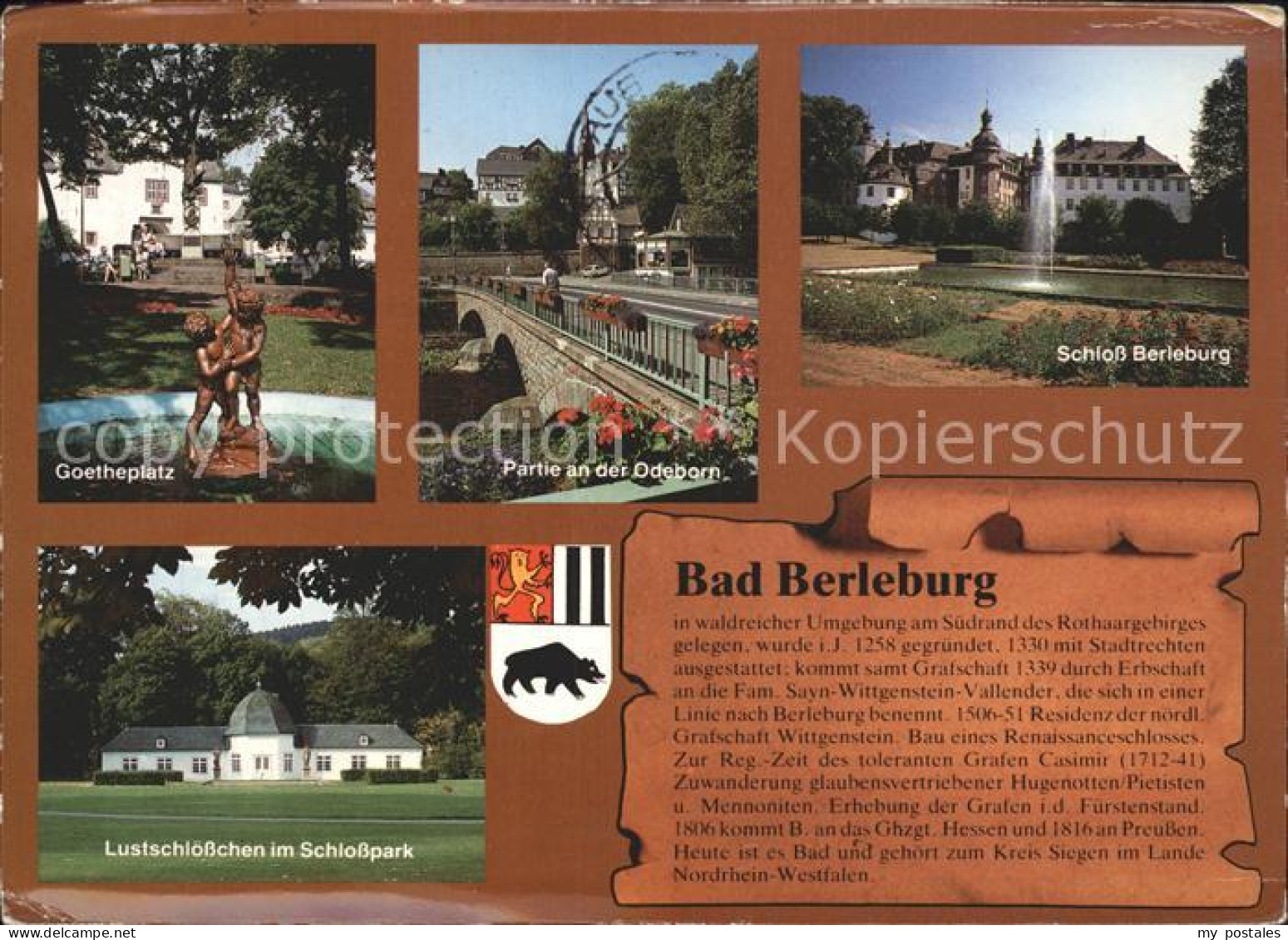 72369884 Bad Berleburg Goetheplatz Skulptur Odeborn Schloss Lustschloesschen Sch - Bad Berleburg