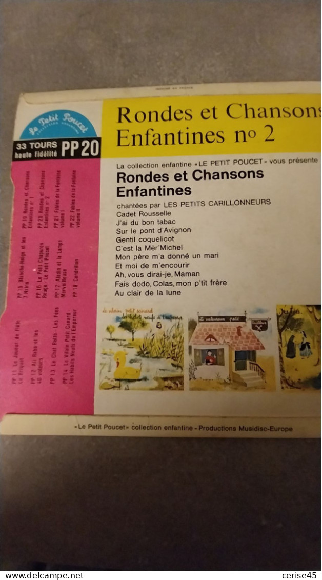 33 TOURS  17 CM RONDES ET CHANSONS ENFANTINES N°2 - Formats Spéciaux