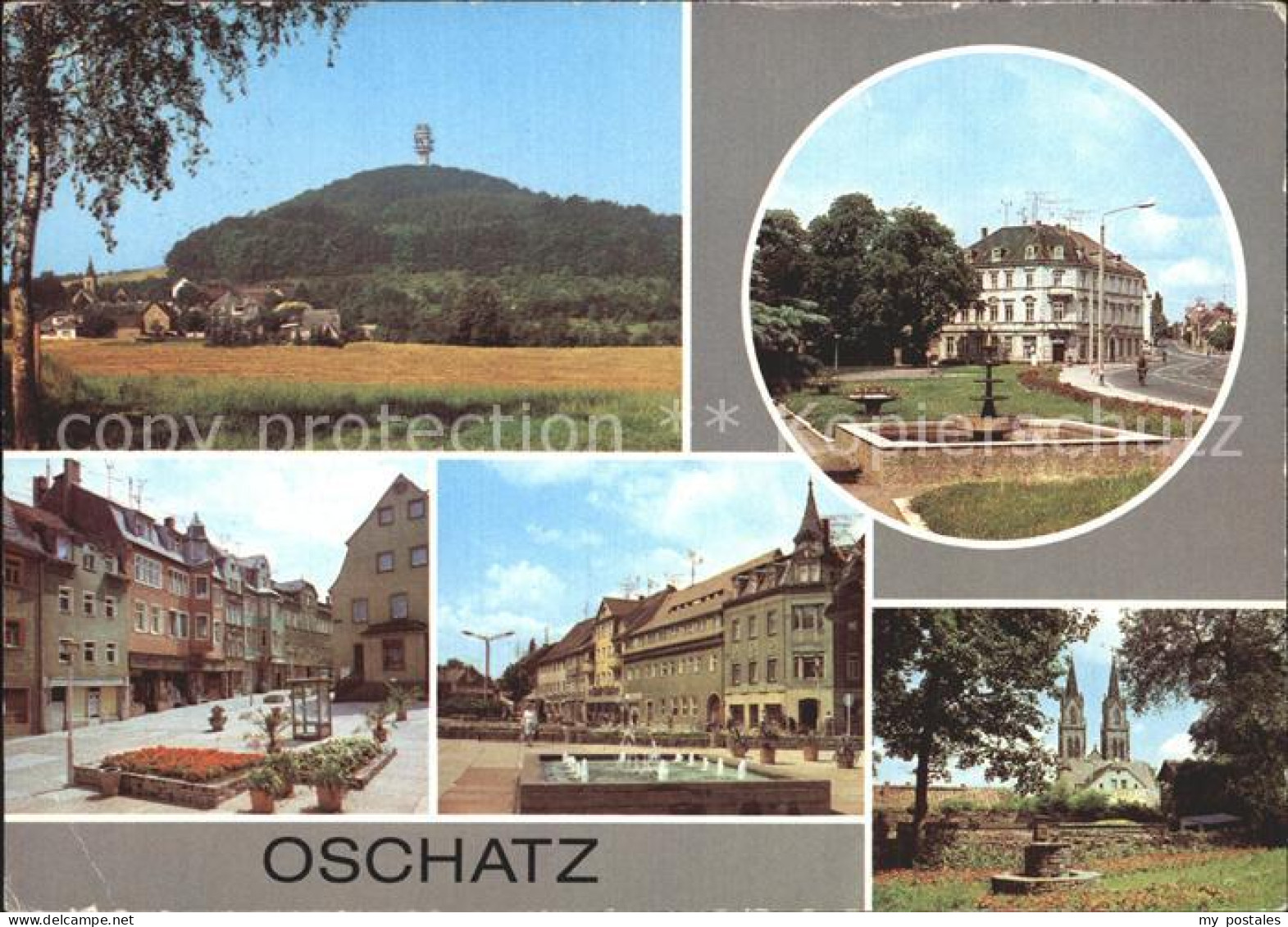 72369692 Oschatz Leipziger Platz Sporerstrasse Ernst-Thaelmann-Platz Kirche  Osc - Oschatz