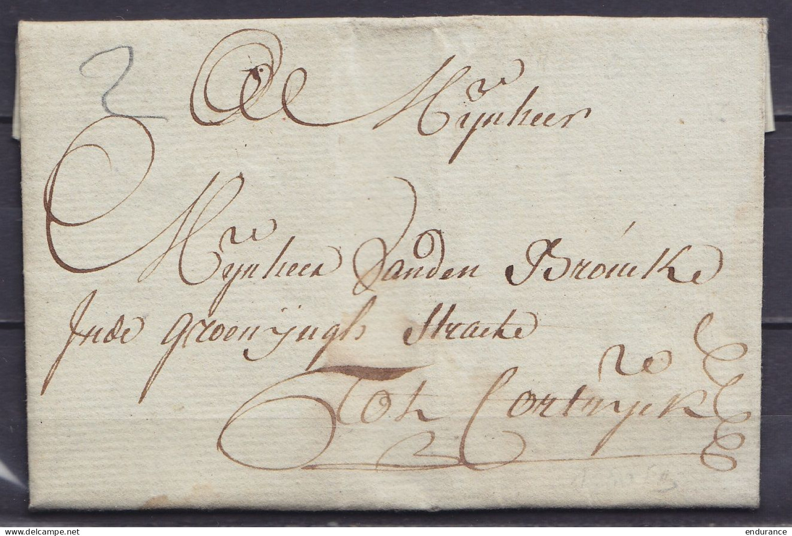 L. Datée 17 Mars 1766 De COYGHEM (Kooigem) Pour CORTYCK (Kortrijk) - 1714-1794 (Paises Bajos Austriacos)