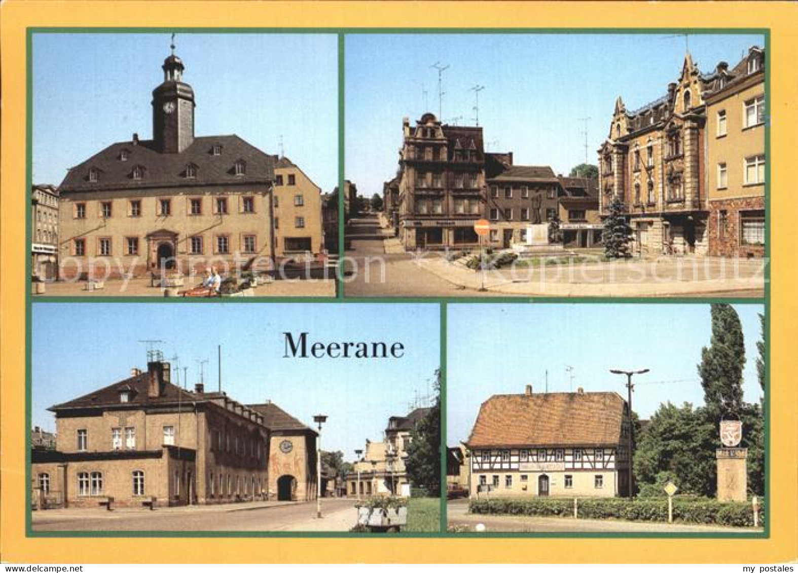 72369108 Meerane Rathaus Ernst Thaelmann Platz Bahnhof Meerane - Meerane