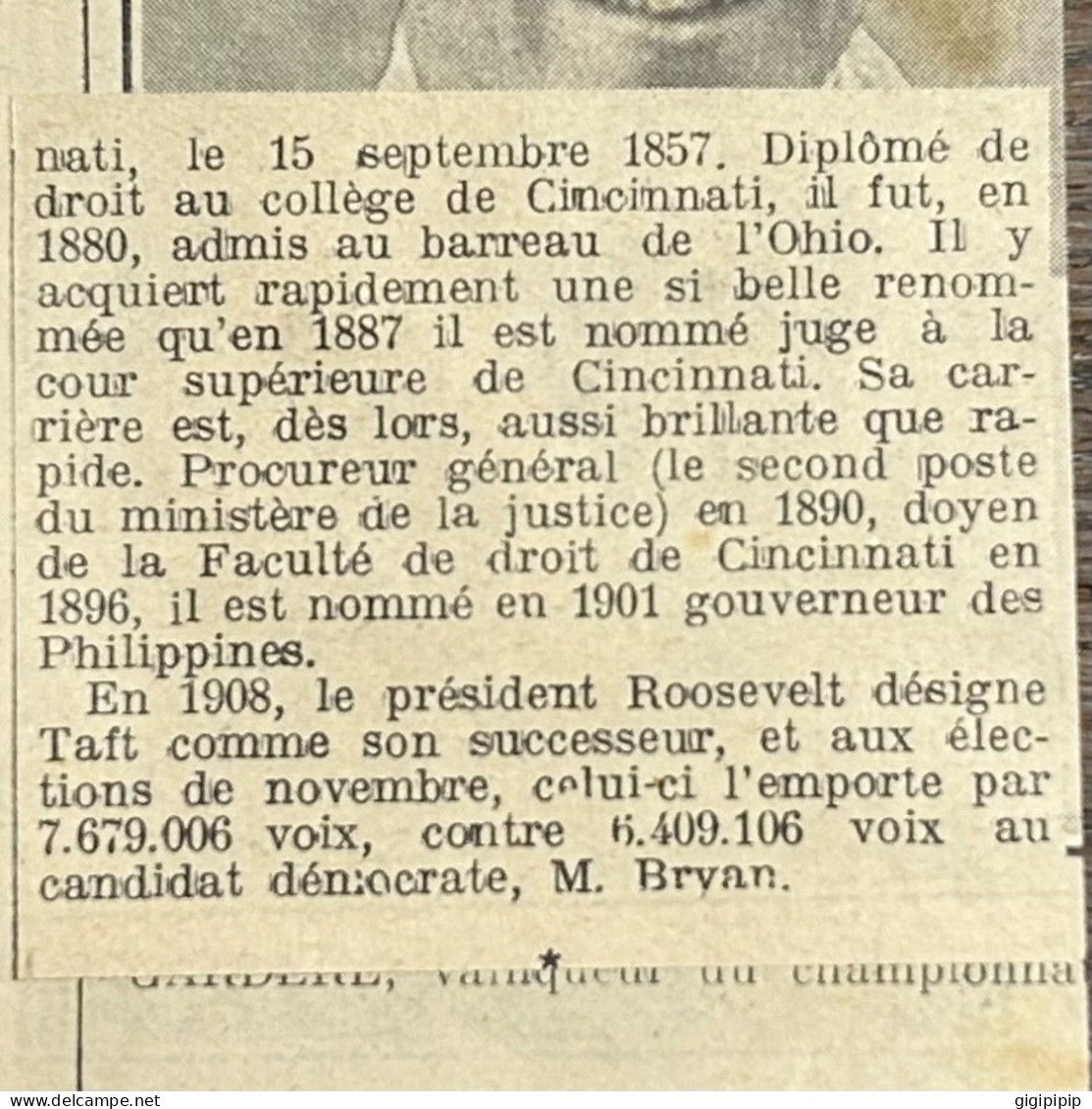 1930 GHI11 Mort De William Howard Taft, Ancien Président De La République Américaine, - Collections