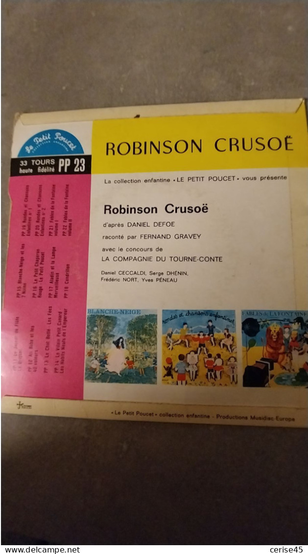 33 TOURS 17 CM ROBINSON CRUSOE - Formats Spéciaux