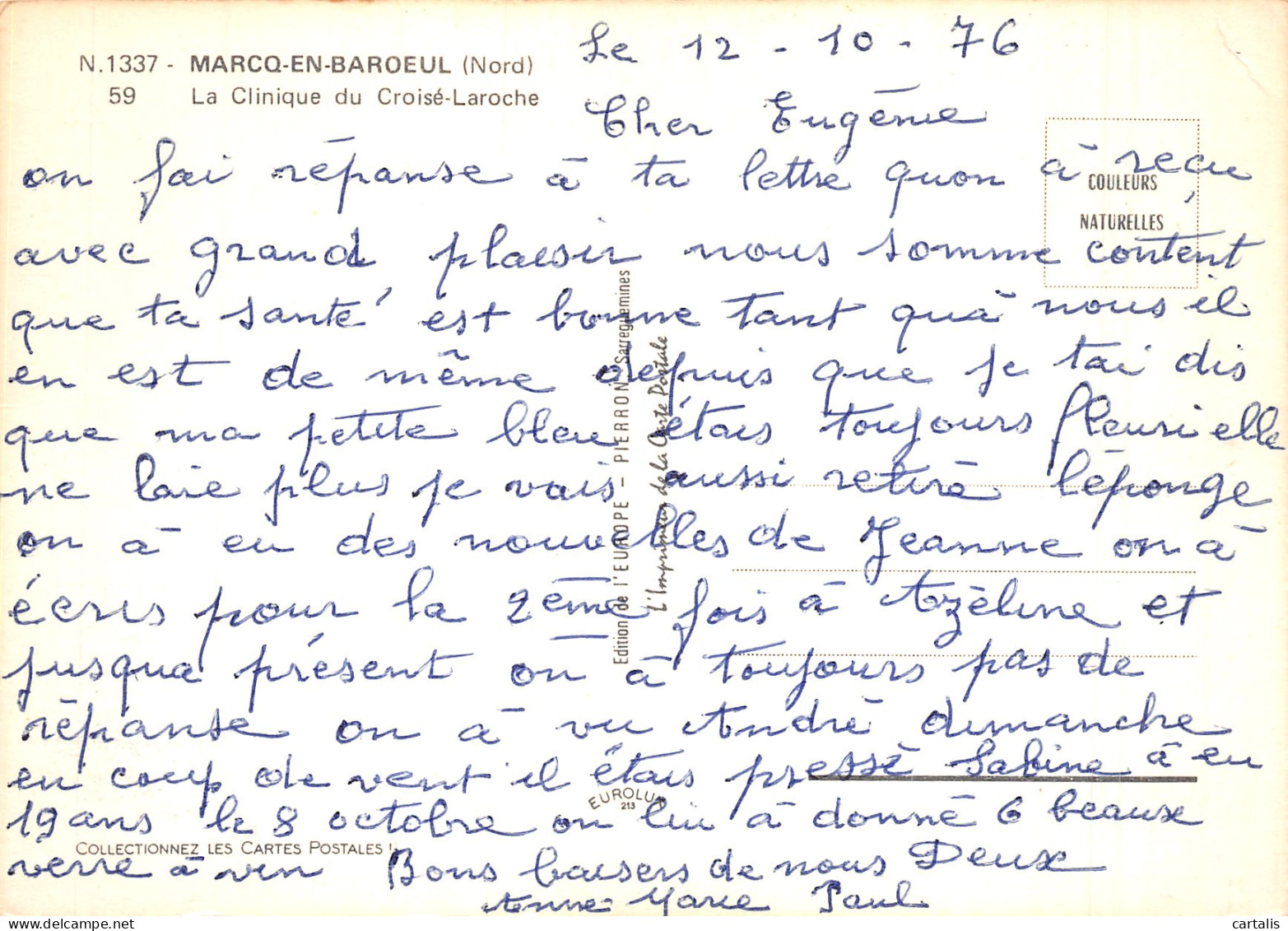 59-MARCQ EN BAROEUL-N°4272-B/0273 - Marcq En Baroeul