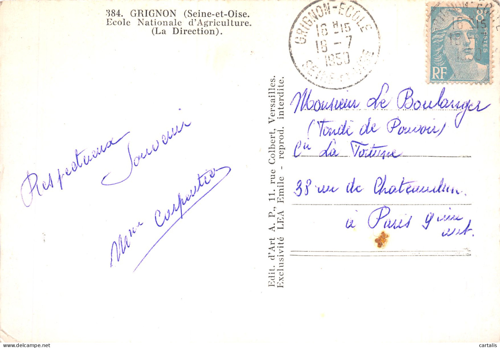 78-GRIGNON-N°4272-A/0381 - Grignon