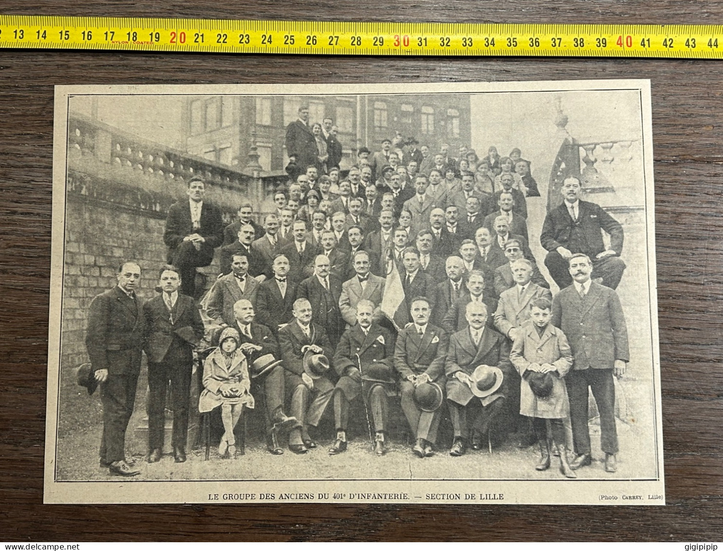 1930 GHI11 GROUPE DES ANCIENS DU 401° D'INFANTERIE SECTION DE LILLE Général De Ganay. - Collections