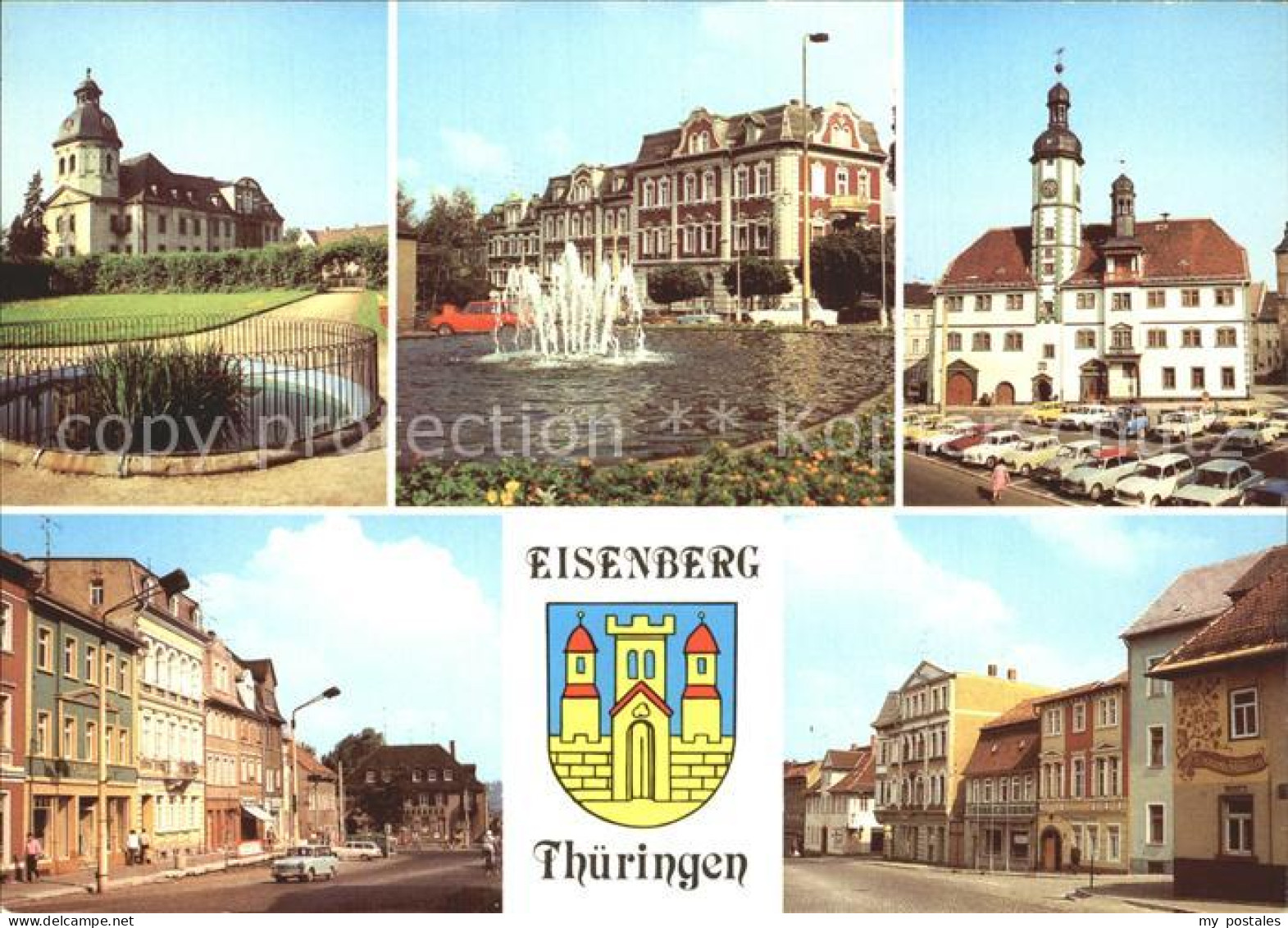 72368624 Eisenberg Thueringen Rathaus Schlosskirche Ernst-Thaelmann-Platz Eisenb - Eisenberg