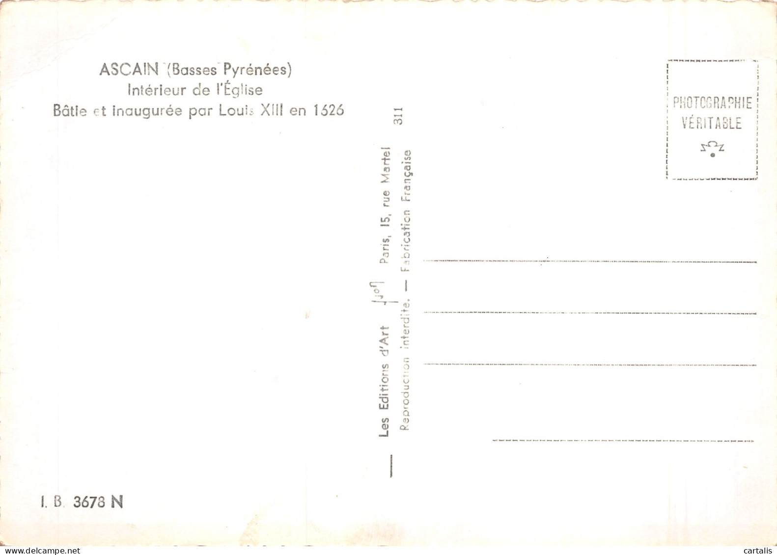 64-ASCAIN-N°4273-A/0239 - Ascain