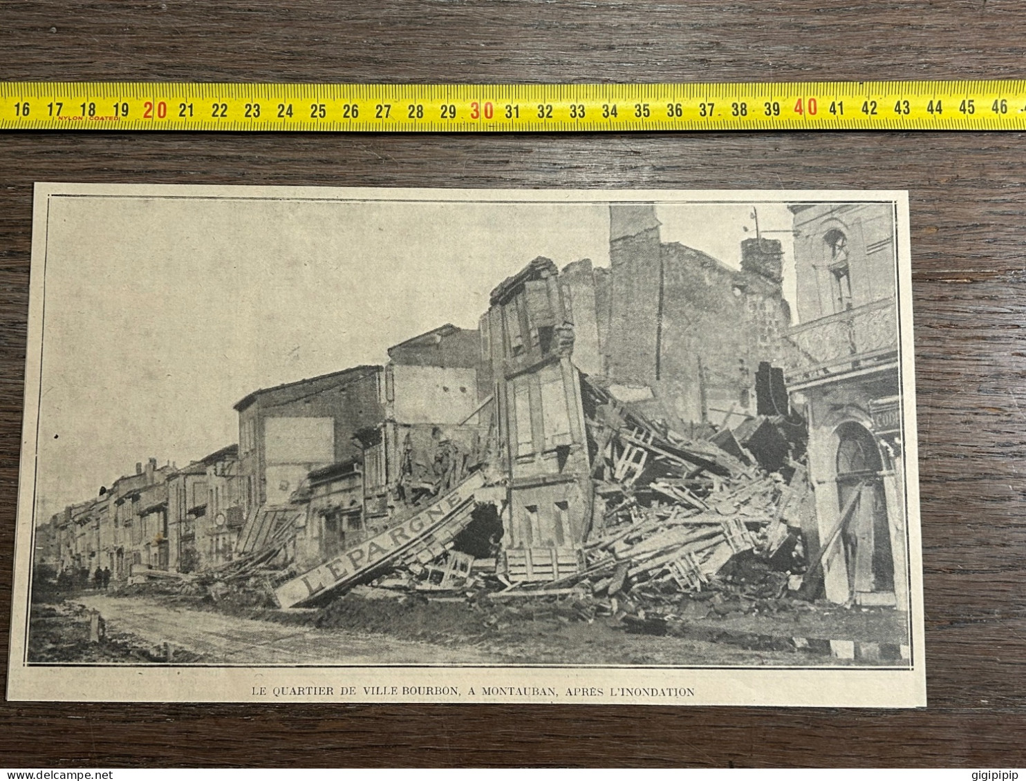 1930 GHI11 LE QUARTIER DE VILLE BOURBON, A MONTAUBAN, APRES L'INONDATION - Collections