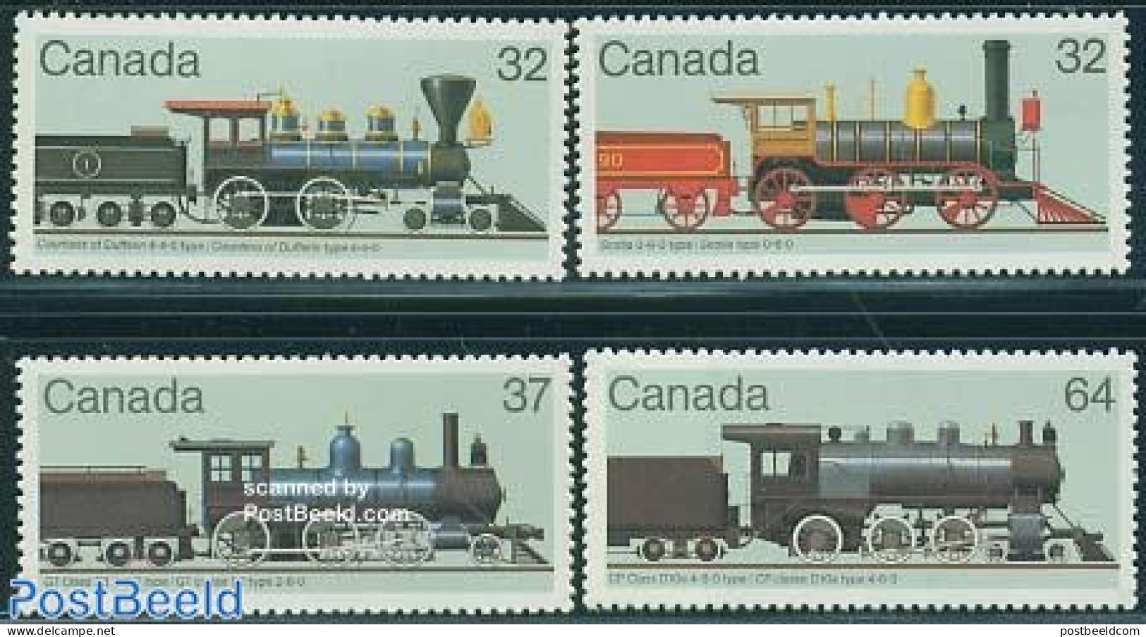 Canada 1984 Railways 4v, Mint NH, Transport - Railways - Neufs