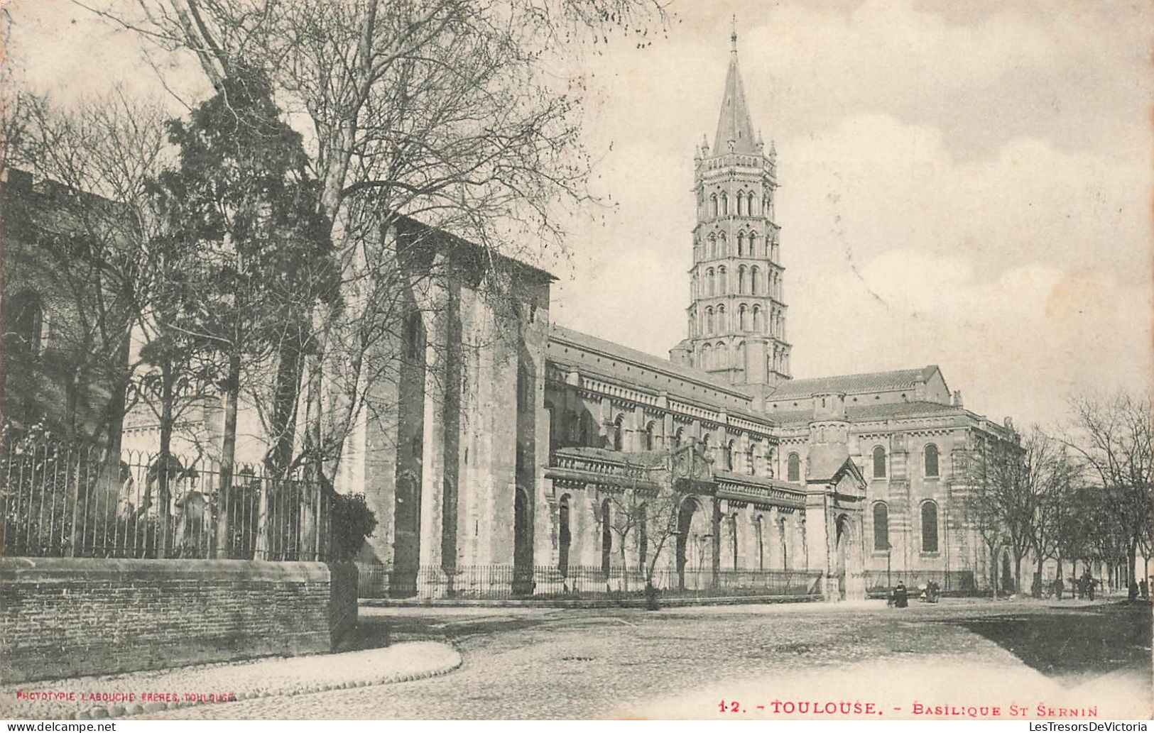 FRANCE - Toulouse - Vue Panoramique De La Basilique St Sernin - Vue De L'extérieur - Carte Postale Ancienne - Toulouse