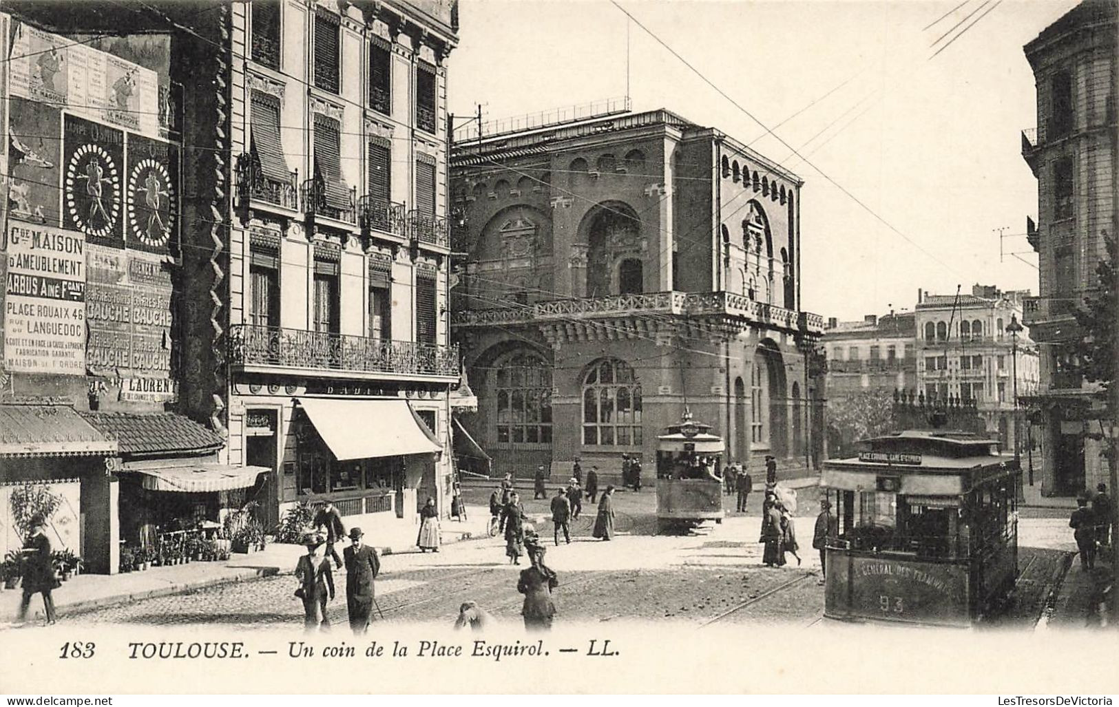 FRANCE - Toulouse - Vue Panoramique Sur Un Coin De La Place Esquirol - L L - Animé - Carte Postale Ancienne - Toulouse