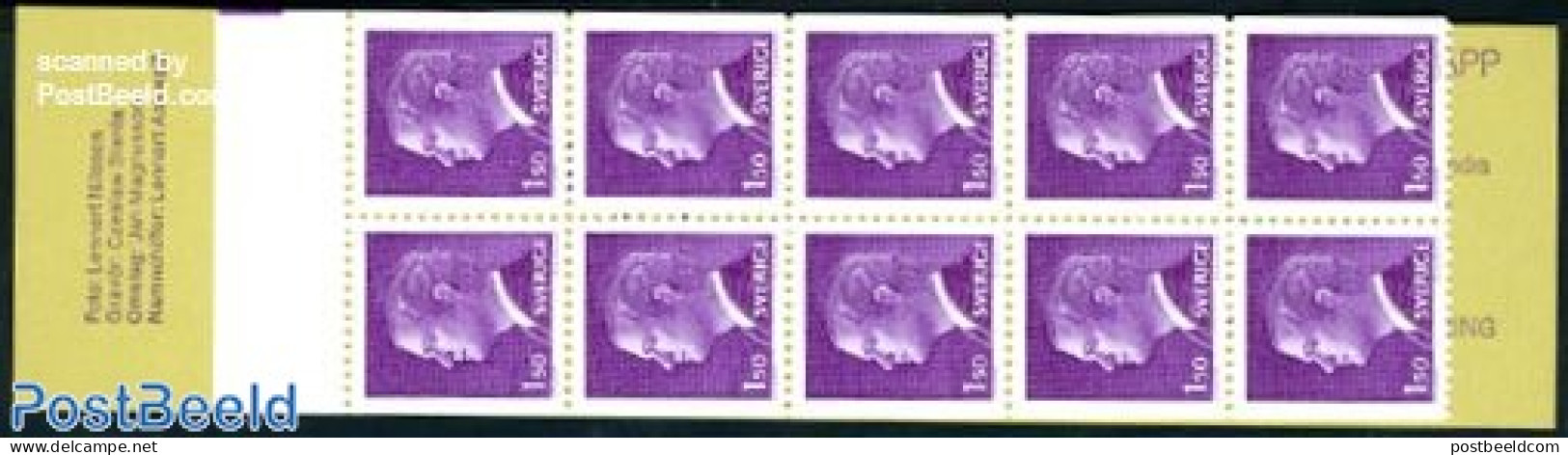 Sweden 1980 Definitives Booklet, Mint NH, Stamp Booklets - Neufs