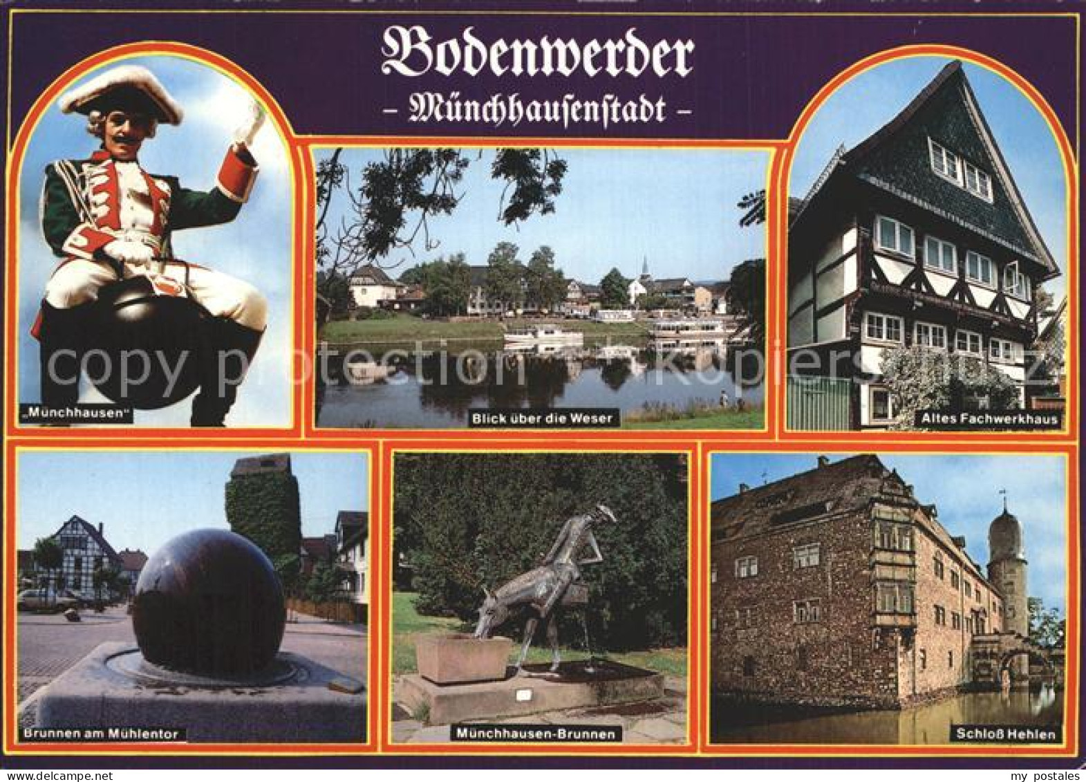 72368265 Bodenwerder Muenchhausen Weser Brunnen Schloss Mehlen Bodenwerder - Bodenwerder