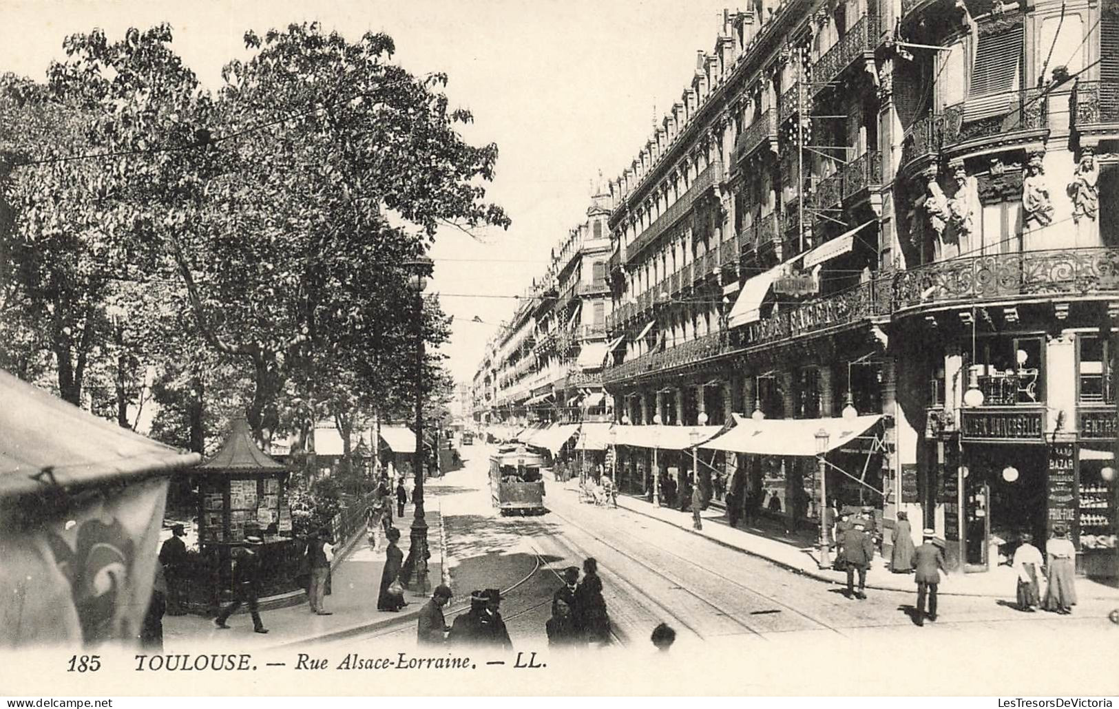 FRANCE - Toulouse - Vue Générale - Rue Alsace Lorraine - L L - Animé - Carte Postale Ancienne - Toulouse