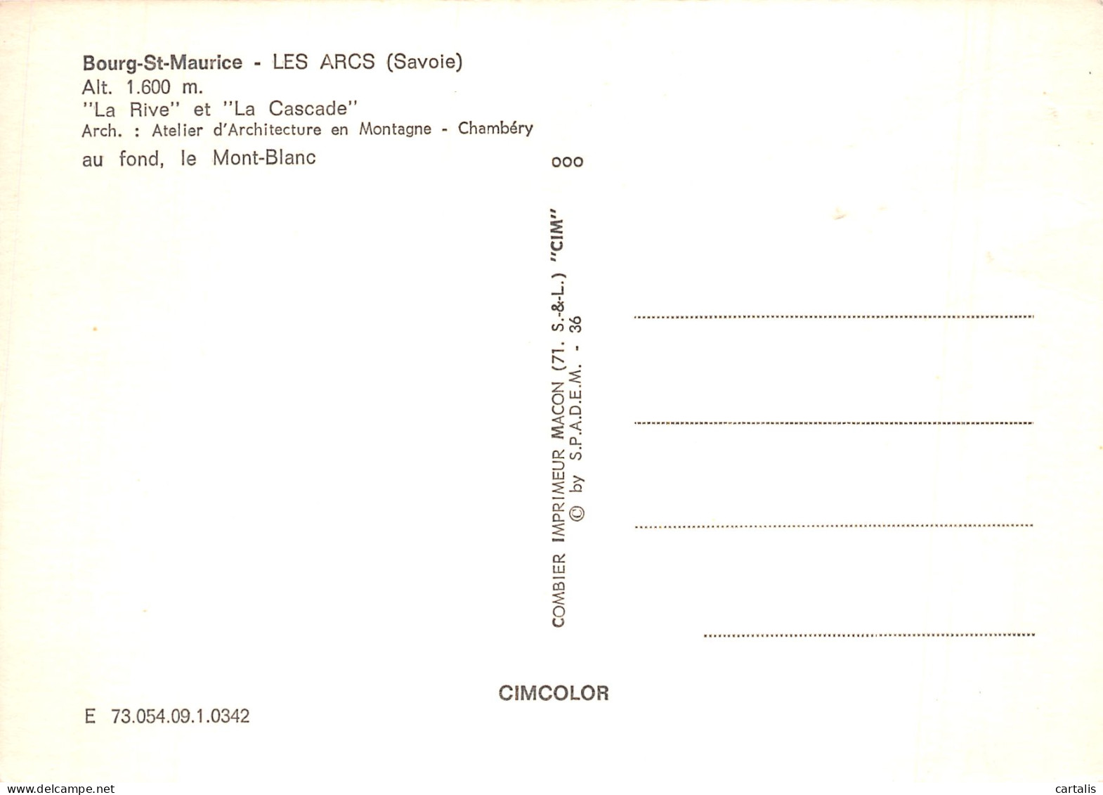 73-LES ARCS-N°4277-D/0169 - Les Arcs