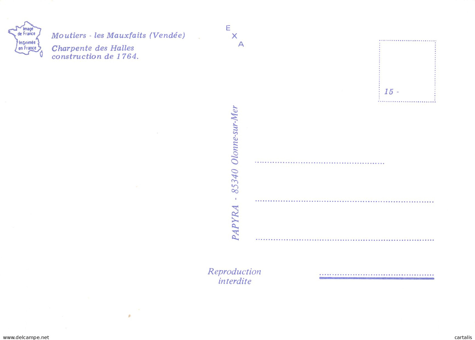 85-MOUTIERS-N°4278-C/0063 - Moutiers Les Mauxfaits