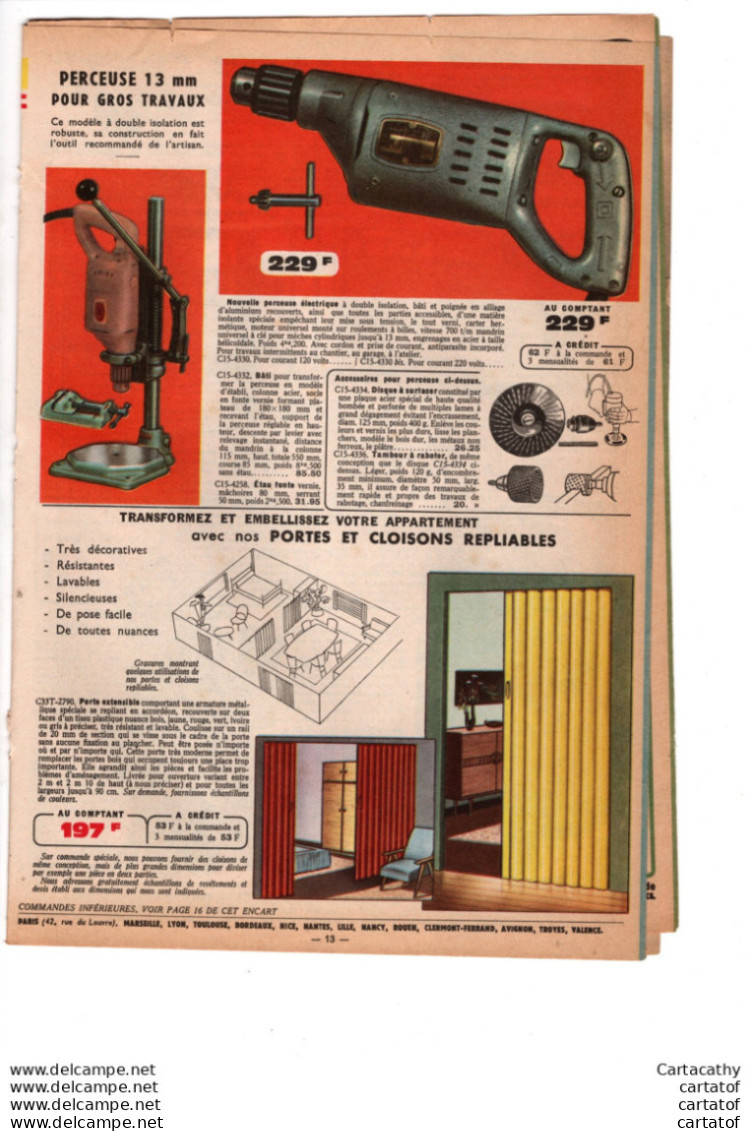 L'affaire MANUFRANCE Du Mois Mars 1964  Fusil LE SIMPLEX , Machine à Coudre OMNIA , Bicyclette HIRONDELLE ... - Publicités