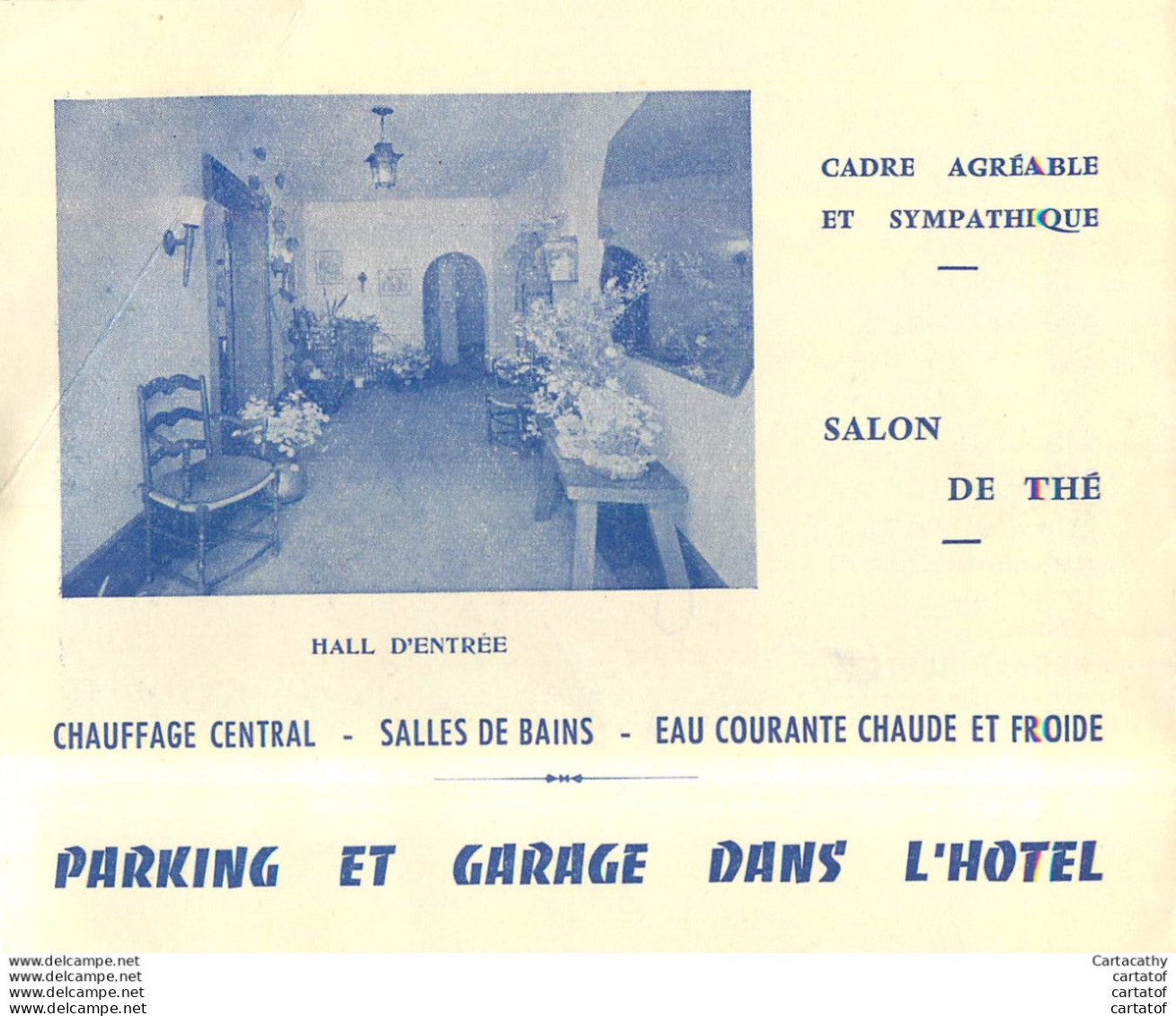 HOTEL SAINT-MICHEL à VENDOME .  Dépliant 4 Pages .  André Carron Propriétaire . - Sports & Tourism