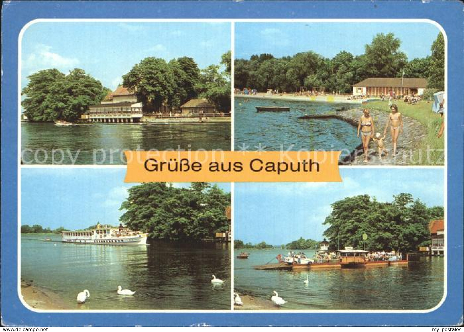 72366971 Caputh Gaststaette Am Faehrhaus Strandbad MS Seebad Templin Weisse Flot - Ferch