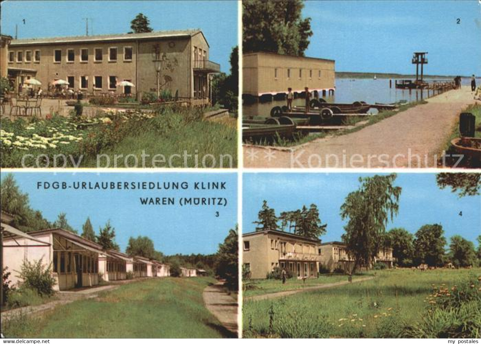 72326703 Waren Mueritz FDGB Urlaubersiedlung Klink Klubhaus Bootshafen Bungalows - Waren (Mueritz)