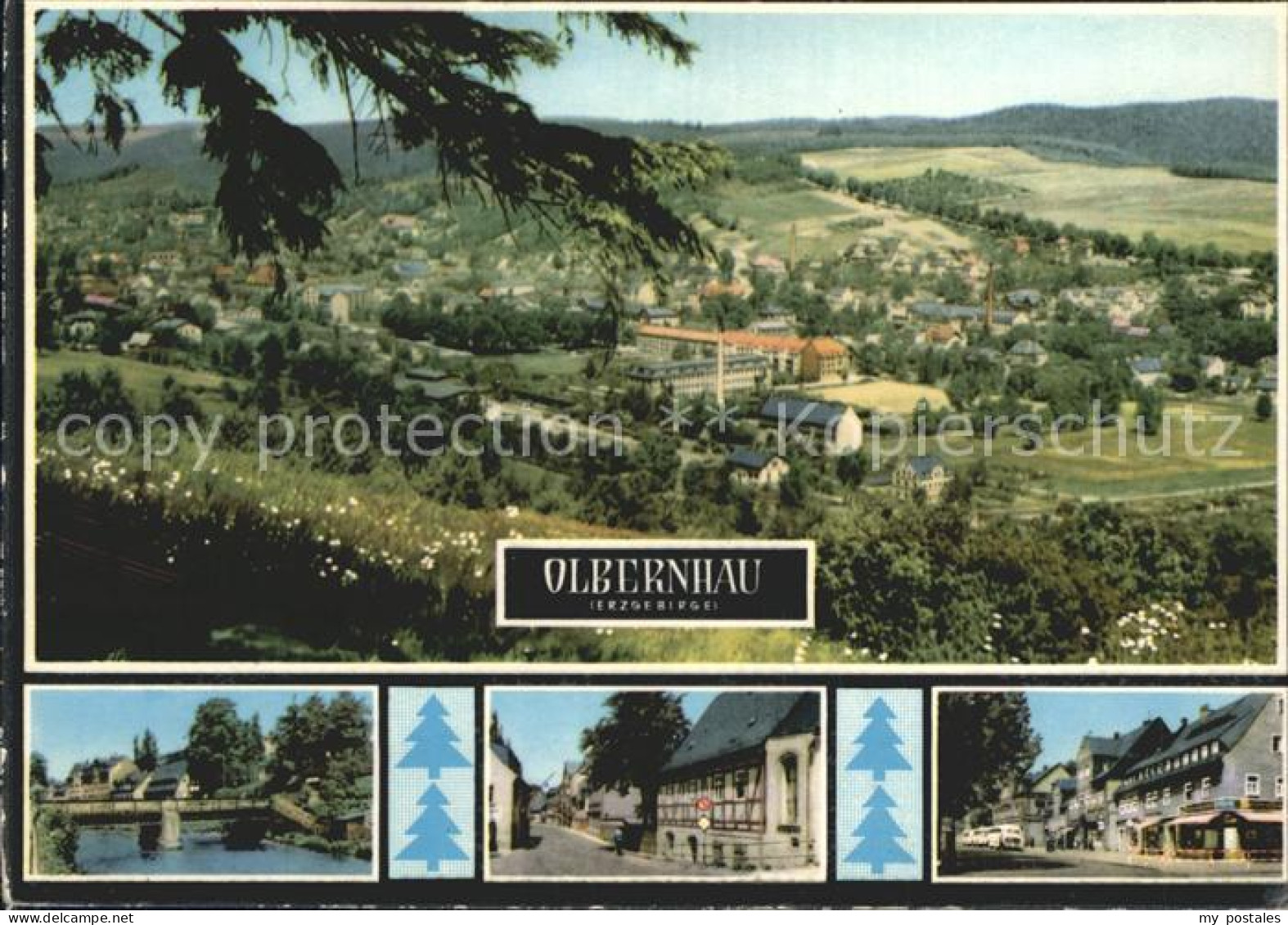 72326695 Olbernhau Erzgebirge Panorama Kegelbruecke Gruenthaler Str Ernst Thaelm - Olbernhau