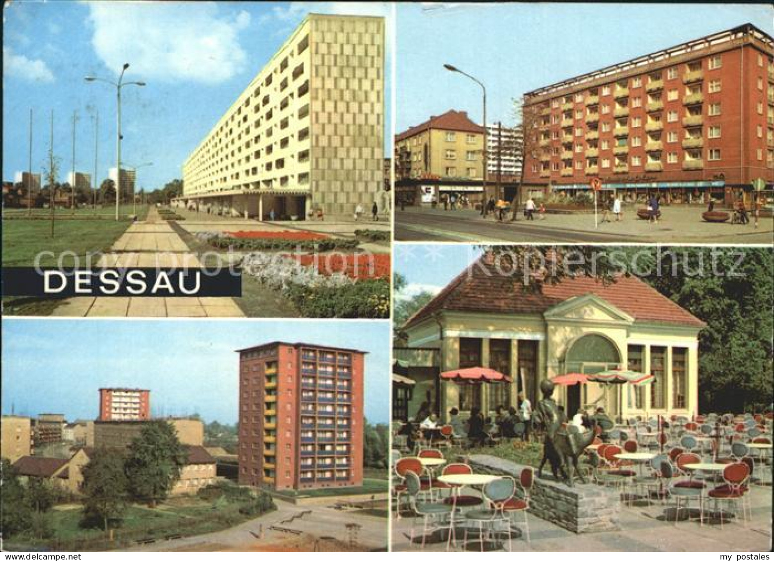 72326679 Dessau-Rosslau Wilhelm Pieck Str Scheibe Nord Roter Stern Teehaeuschen  - Dessau