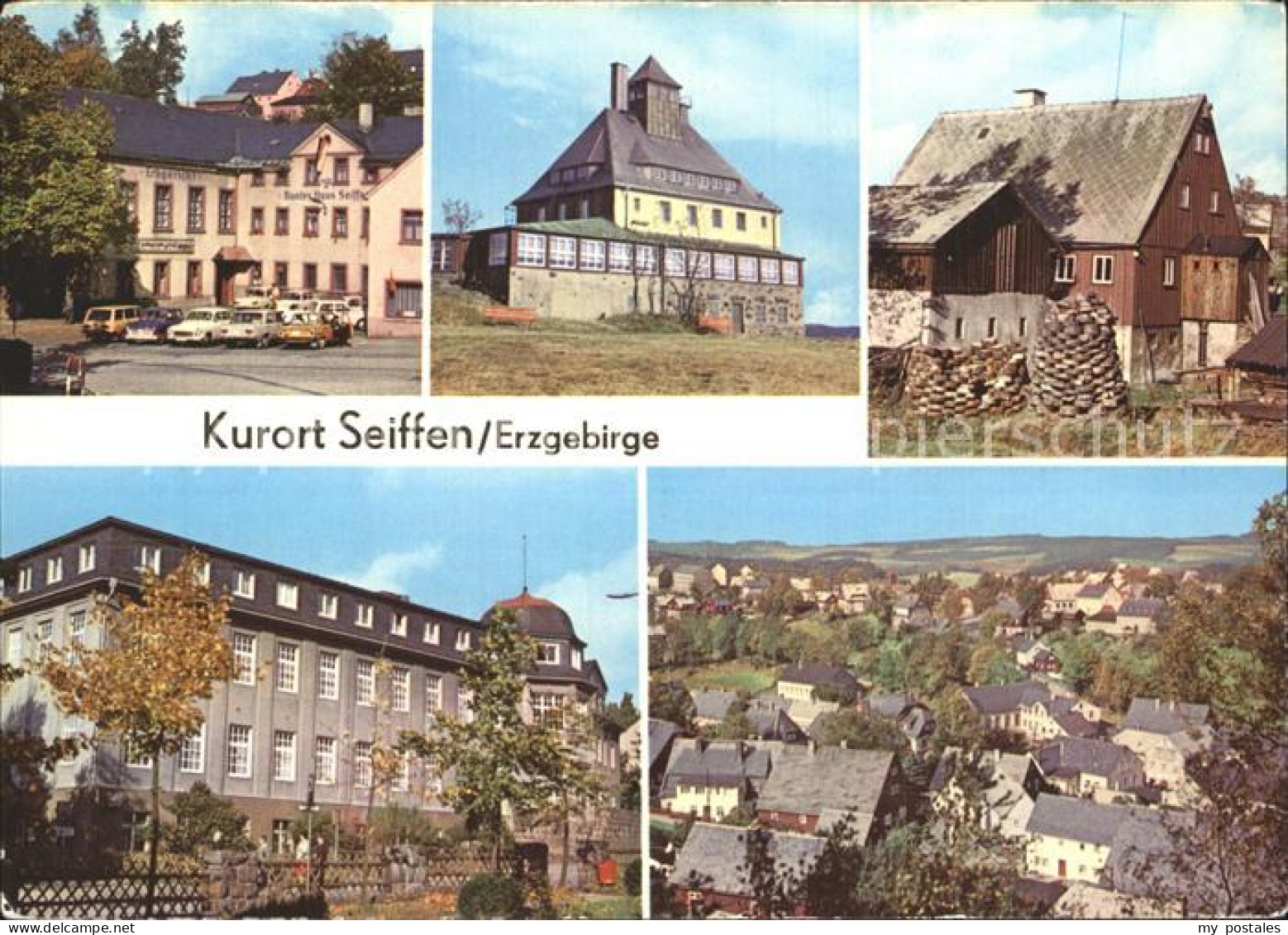 72326673 Seiffen Erzgebirge HOG Buntes Haus Schwartenbergbaude Freilichtmuseum S - Seiffen