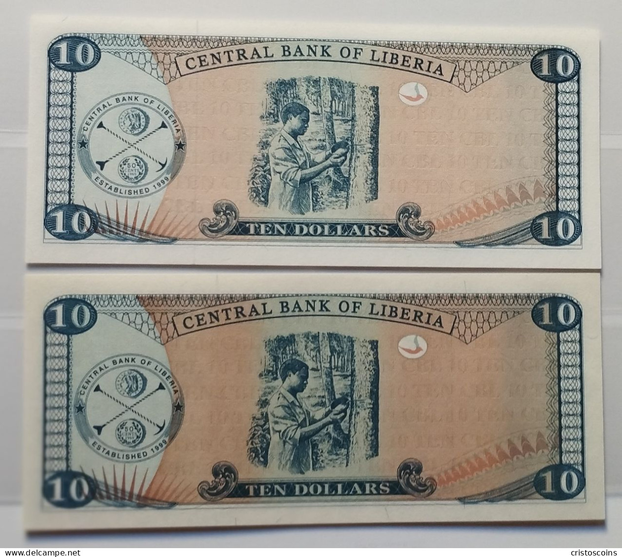 N.B. Of Liberia Lotto With 13 Banknotes 1991-2011 Serie 5-100 Dollars  (B/76 - Sammlungen & Sammellose