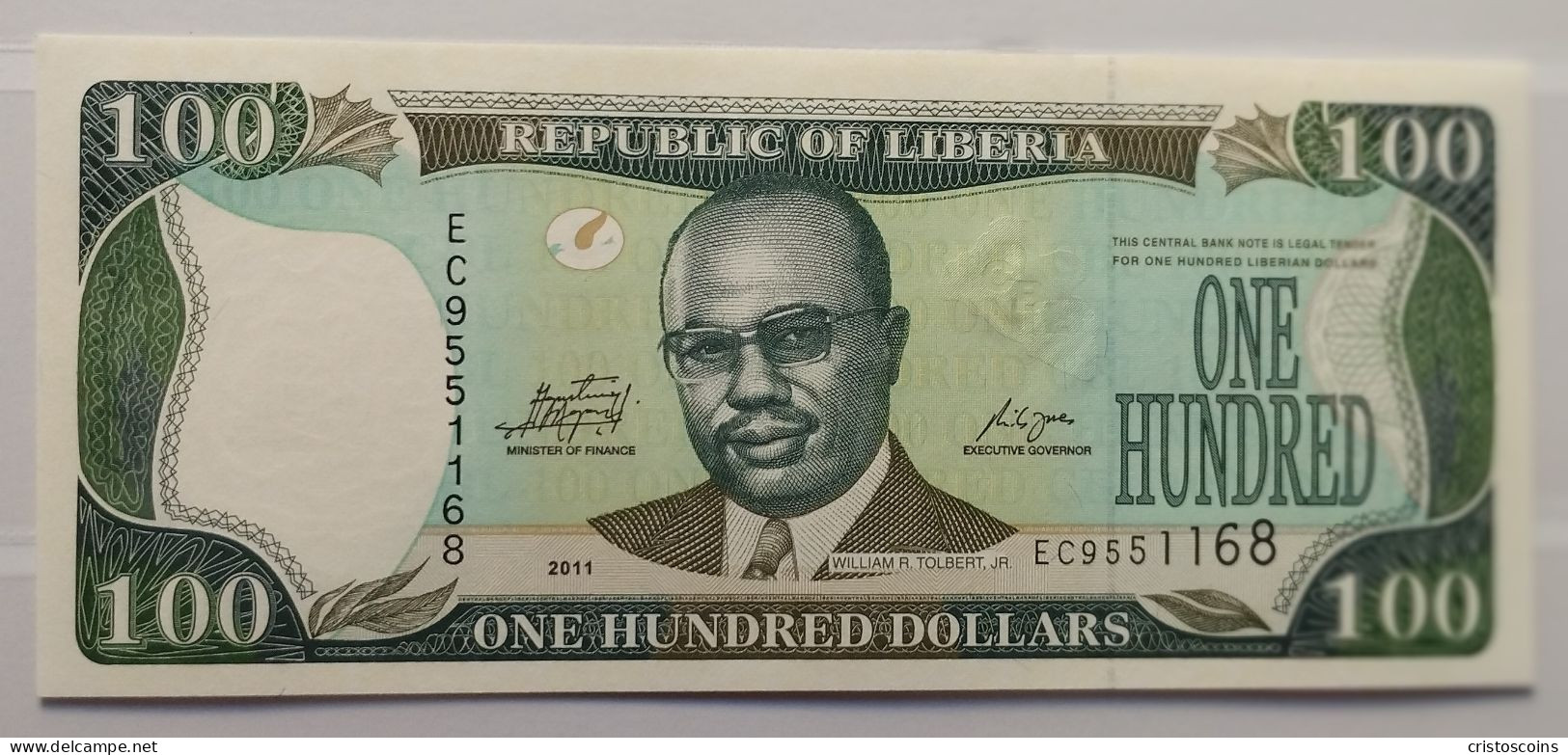 N.B. of Liberia lotto with 13 Banknotes 1991-2011 Serie 5-100 Dollars  (B/76