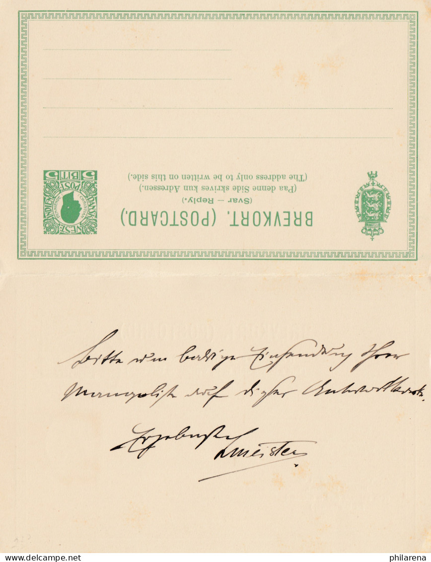 Dansk-Vestindien: 1909 St. Thomas Post Card To Dieburg - Antille