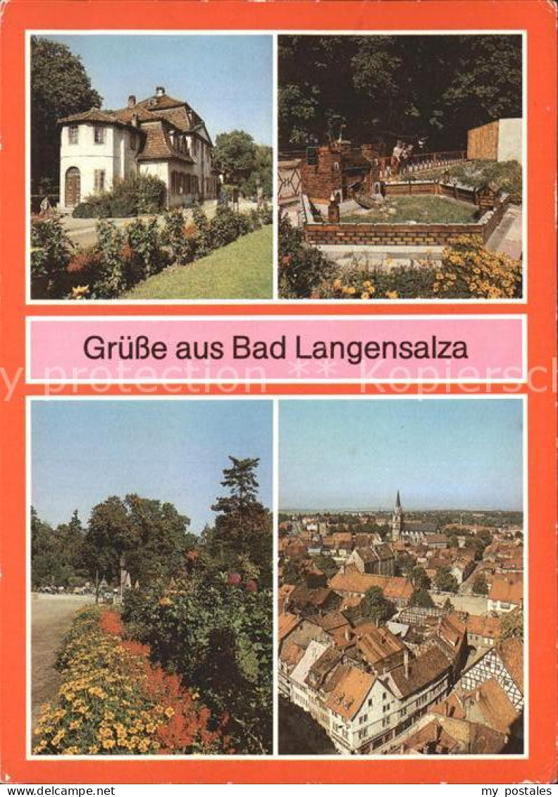 72326087 Bad Langensalza Klubhaus Kurverwaltung Tiergarten Kurpark Marktkirche B - Bad Langensalza