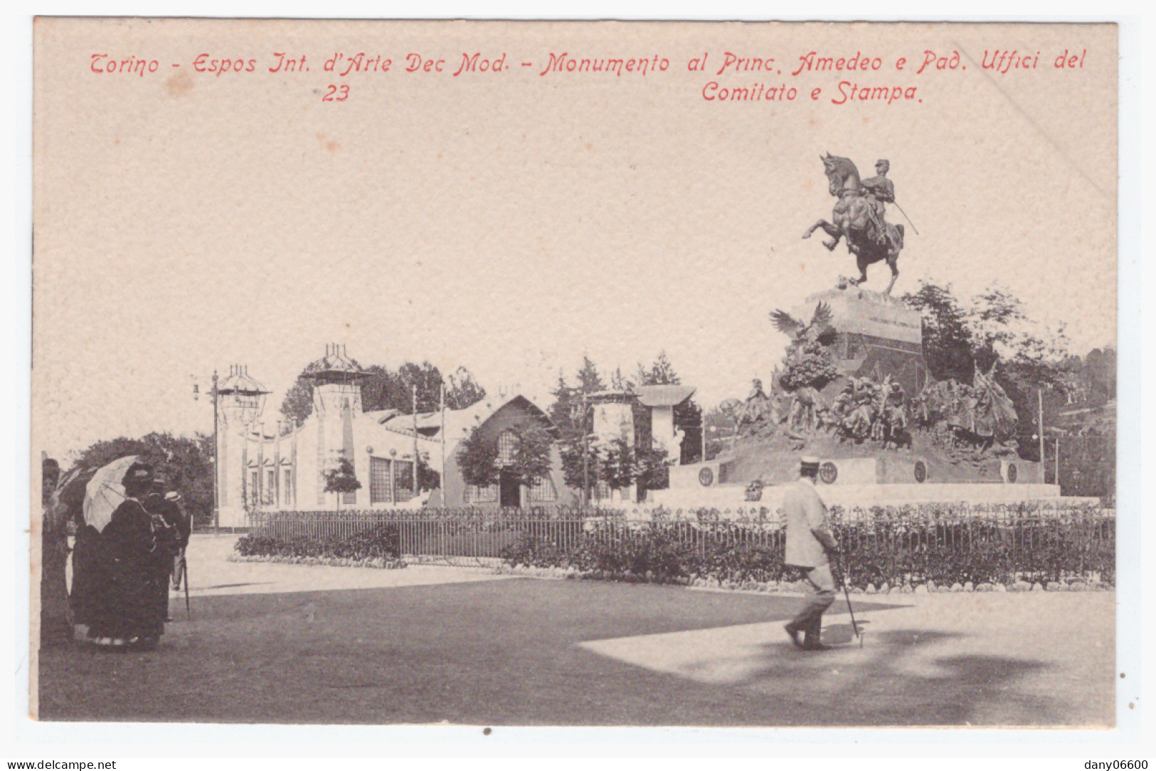 TORINO - Monumento Al Pinc. Amadeo E Pad. Uffici Del Comitato E Stampa  (carte Animée) - Exposiciones