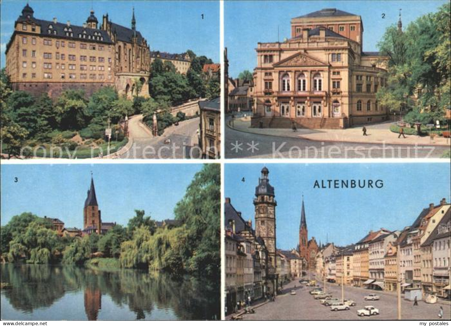 72325225 Altenburg Thueringen Schloss Landestheater Kleiner Teich Markt Altenbur - Altenburg