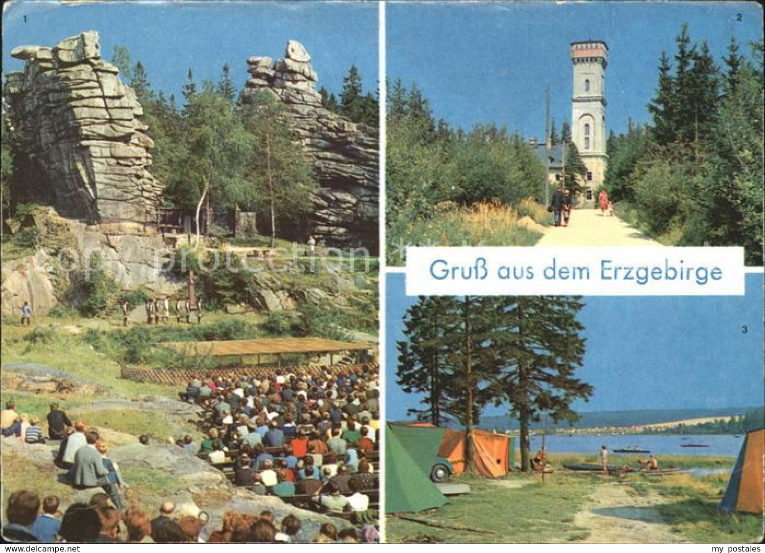 72325201 Ehrenfriedersdorf Erzgebirge Naturbuehne Greifenstein Poehlbergturm Gey - Ehrenfriedersdorf