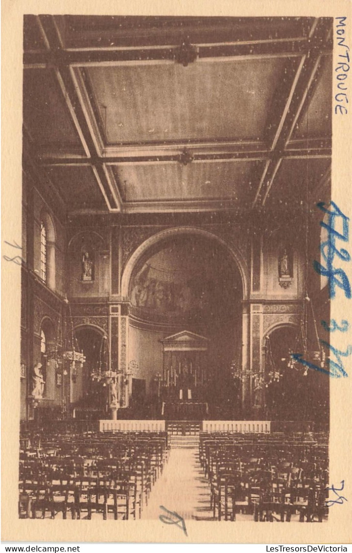 FRANCE - Montrouge - Vue Sur L'intérieur De L'église  - Carte Postale Ancienne - Montrouge