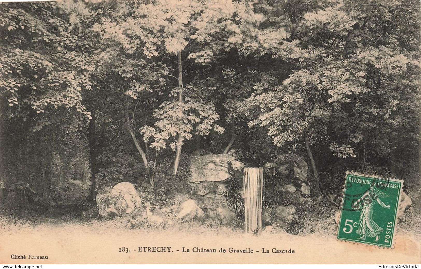 FRANCE - Etrechy - Vue Sur Le Château De Gravelle - La Cascade - Vue Générale - Carte Postale Ancienne - Etrechy