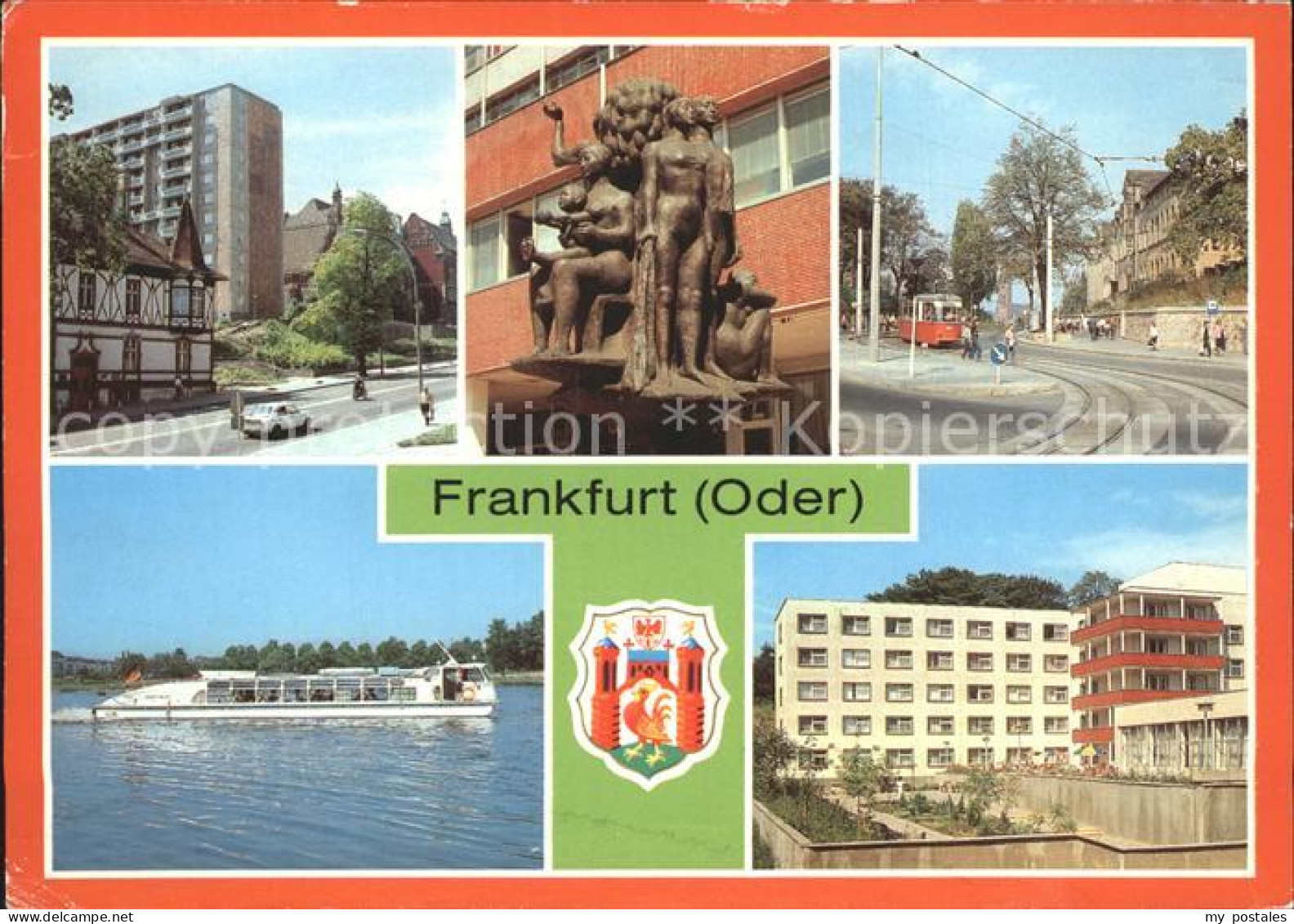 72325081 Frankfurt Oder Salvador Allende Hoehe Plastik Wir MS Eisenhuettenstadt  - Frankfurt A. D. Oder
