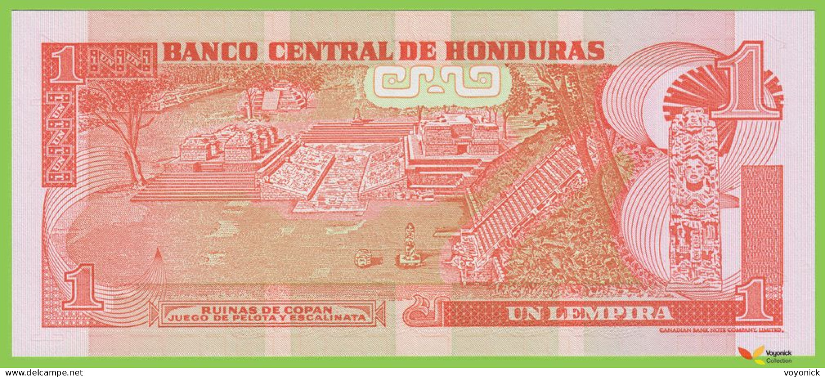 Voyo HONDURAS 1 Lempira 2006 P84e B324e DL UNC - Honduras