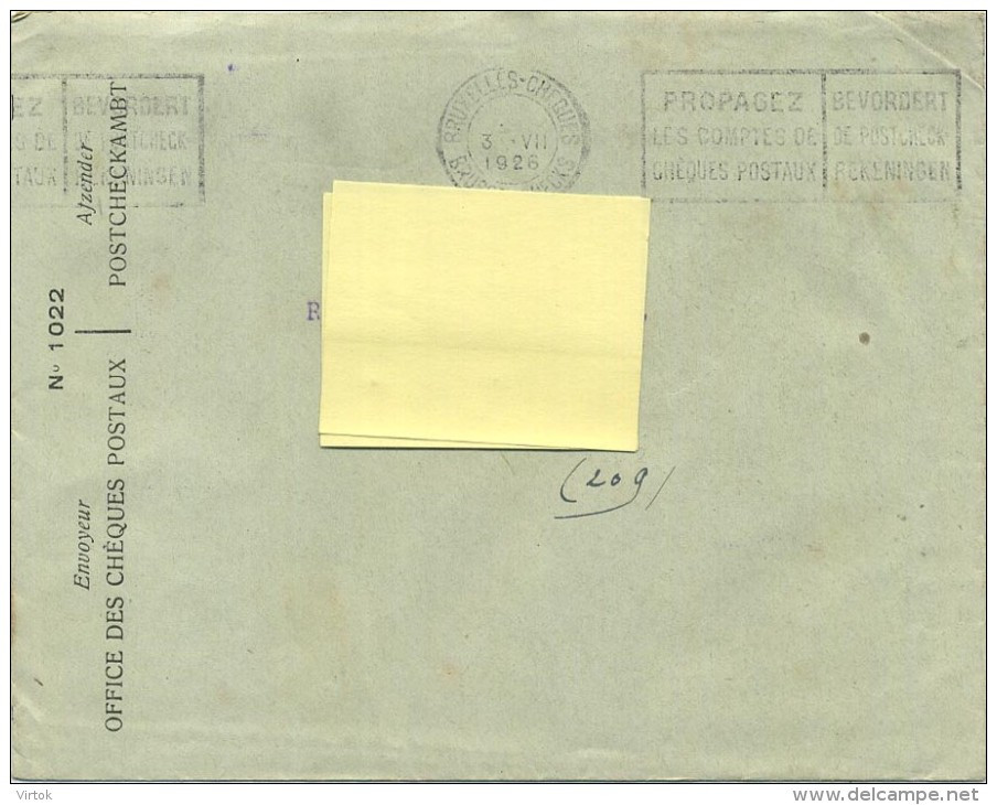 Old Envelope With Publicité 1926: Anderlues - Hemixen : Usines  Tréfileries-clouteries : LA PAIX - Autres & Non Classés