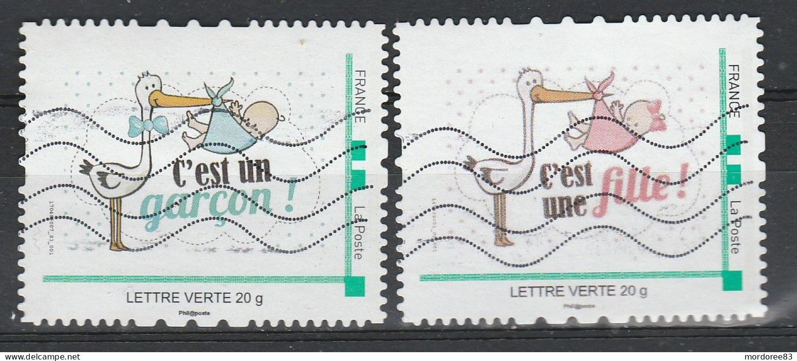 FRANCE 2015 MONTIMBRAMOI C EST UN GARCON C EST UNE FILLE OBLITERE - Used Stamps