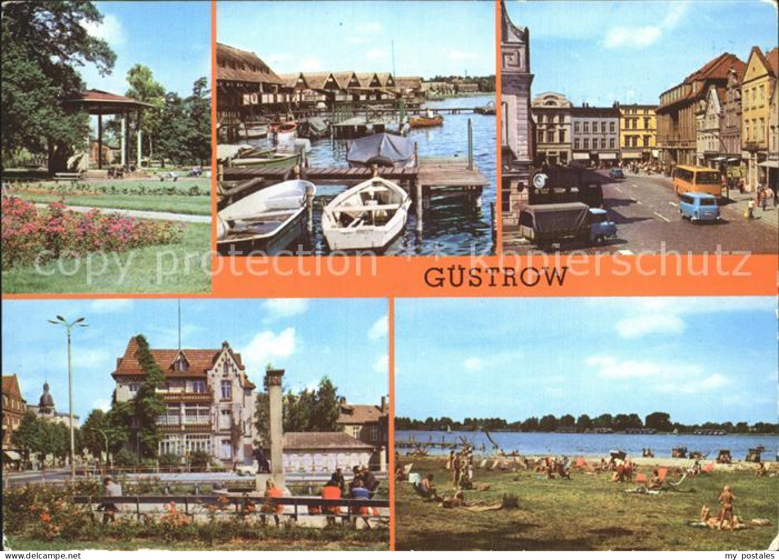 72324734 Guestrow Mecklenburg Vorpommern Rosengarten Bootshaeuser Am Inselsee Ma - Guestrow