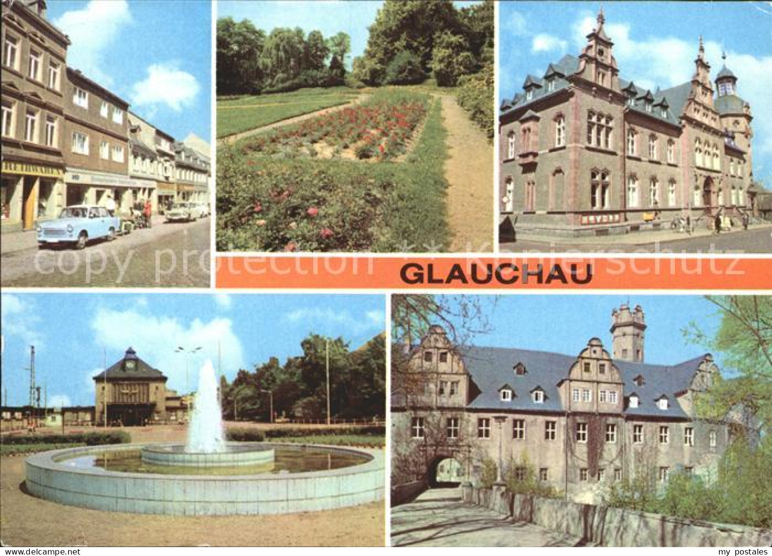 72324731 Glauchau Rosarium Postamt Schloss Vorderglauchau Glauchau - Glauchau